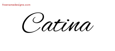 Cursive Name Tattoo Designs Catina Download Free