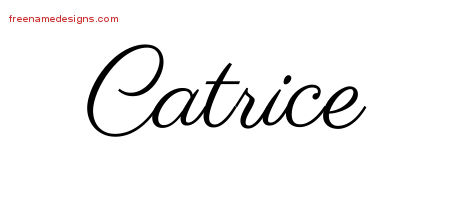 Classic Name Tattoo Designs Catrice Graphic Download