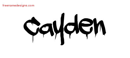 Graffiti Name Tattoo Designs Cayden Free