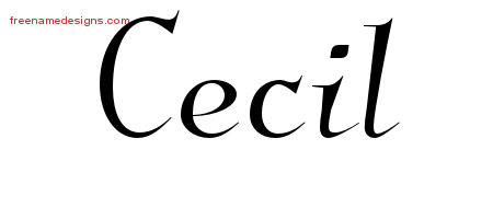 Elegant Name Tattoo Designs Cecil Download Free