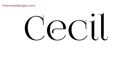 Vintage Name Tattoo Designs Cecil Free Download