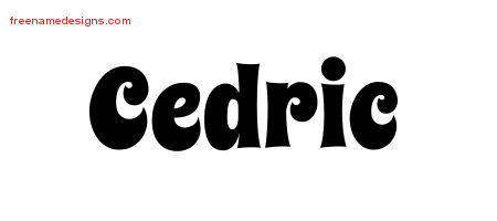 Groovy Name Tattoo Designs Cedric Free
