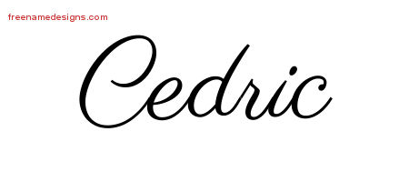 Classic Name Tattoo Designs Cedric Printable