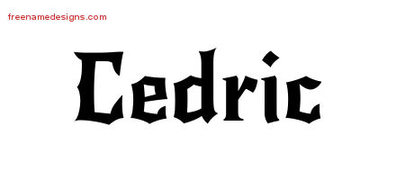 Gothic Name Tattoo Designs Cedric Download Free