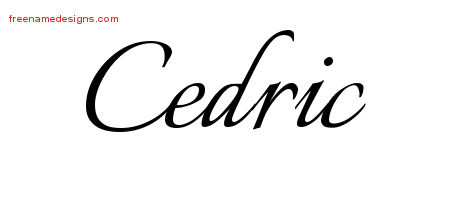 Calligraphic Name Tattoo Designs Cedric Free Graphic
