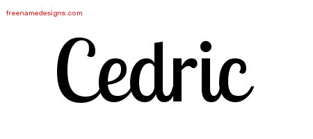 Handwritten Name Tattoo Designs Cedric Free Printout