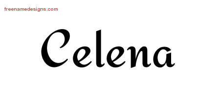 Calligraphic Stylish Name Tattoo Designs Celena Download Free