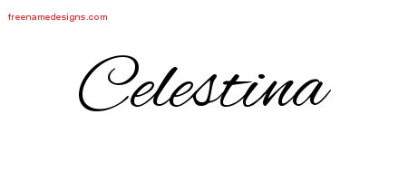 Cursive Name Tattoo Designs Celestina Download Free