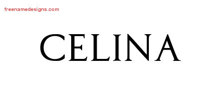 Regal Victorian Name Tattoo Designs Celina Graphic Download