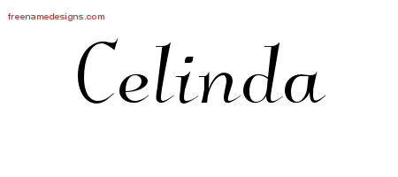 Elegant Name Tattoo Designs Celinda Free Graphic