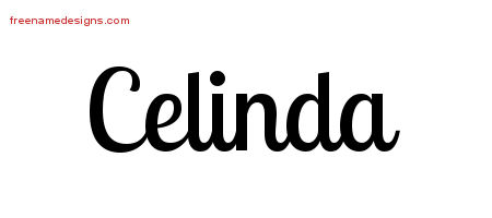 Handwritten Name Tattoo Designs Celinda Free Download