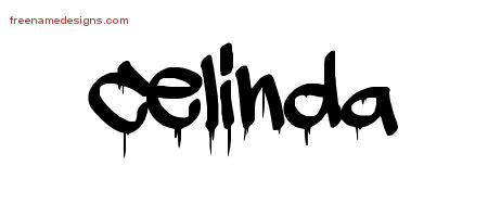 Graffiti Name Tattoo Designs Celinda Free Lettering