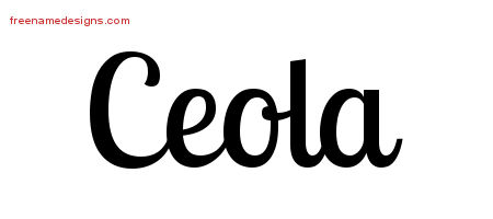 Handwritten Name Tattoo Designs Ceola Free Download
