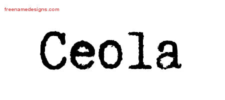 Typewriter Name Tattoo Designs Ceola Free Download