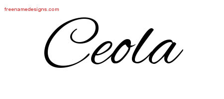 Cursive Name Tattoo Designs Ceola Download Free