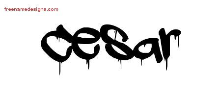Graffiti Name Tattoo Designs Cesar Free