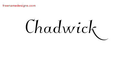 Elegant Name Tattoo Designs Chadwick Download Free