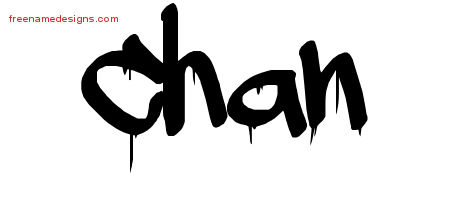 Graffiti Name Tattoo Designs Chan Free Lettering