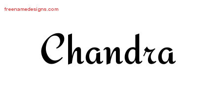 Calligraphic Stylish Name Tattoo Designs Chandra Download Free