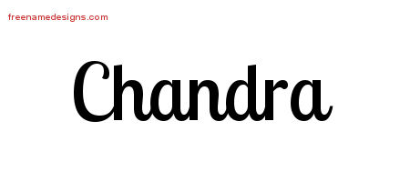 Handwritten Name Tattoo Designs Chandra Free Download