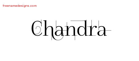 Decorated Name Tattoo Designs Chandra Free