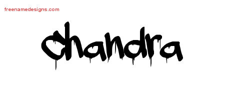 Graffiti Name Tattoo Designs Chandra Free Lettering