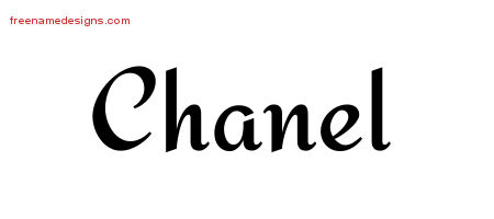 Calligraphic Stylish Name Tattoo Designs Chanel Download Free