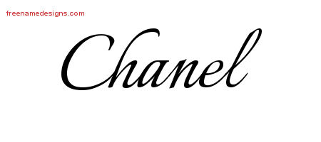 Calligraphic Name Tattoo Designs Chanel Download Free