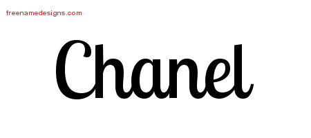 Handwritten Name Tattoo Designs Chanel Free Download
