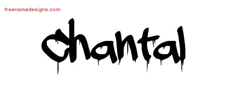Graffiti Name Tattoo Designs Chantal Free Lettering