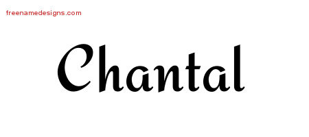 Calligraphic Stylish Name Tattoo Designs Chantal Download Free