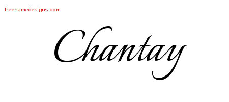 Calligraphic Name Tattoo Designs Chantay Download Free