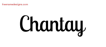 Handwritten Name Tattoo Designs Chantay Free Download