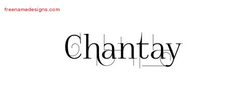 Decorated Name Tattoo Designs Chantay Free