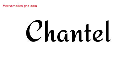 Calligraphic Stylish Name Tattoo Designs Chantel Download Free