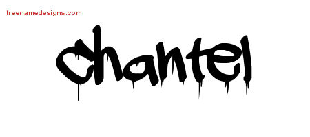 Graffiti Name Tattoo Designs Chantel Free Lettering