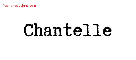 Typewriter Name Tattoo Designs Chantelle Free Download