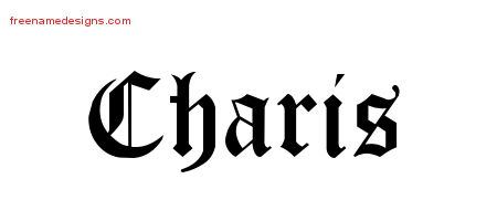 Blackletter Name Tattoo Designs Charis Graphic Download