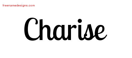 Handwritten Name Tattoo Designs Charise Free Download