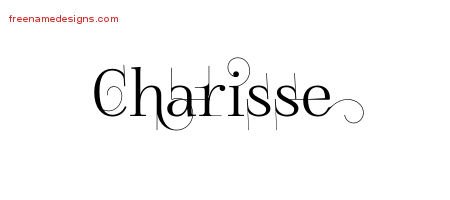 Decorated Name Tattoo Designs Charisse Free