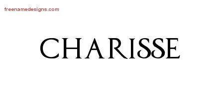 Regal Victorian Name Tattoo Designs Charisse Graphic Download