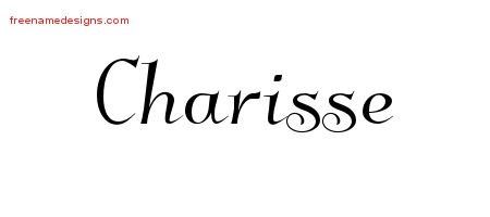 Elegant Name Tattoo Designs Charisse Free Graphic