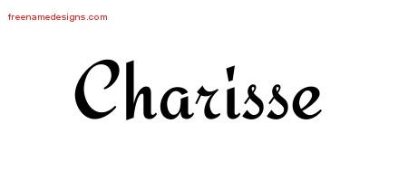 Calligraphic Stylish Name Tattoo Designs Charisse Download Free