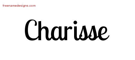 Handwritten Name Tattoo Designs Charisse Free Download