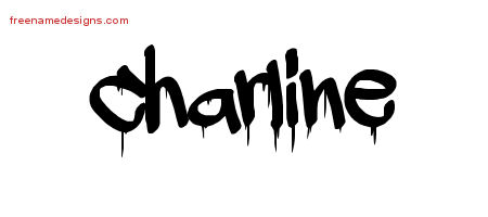 Graffiti Name Tattoo Designs Charline Free Lettering