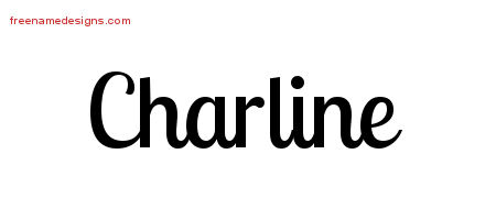 Handwritten Name Tattoo Designs Charline Free Download