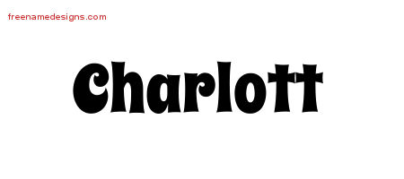 Groovy Name Tattoo Designs Charlott Free Lettering