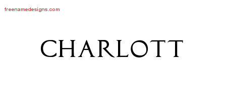 Regal Victorian Name Tattoo Designs Charlott Graphic Download