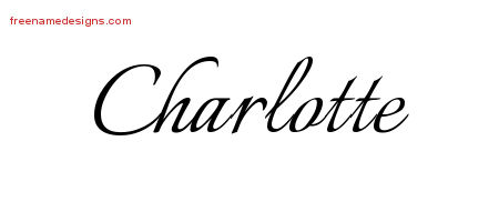 Calligraphic Name Tattoo Designs Charlotte Download Free
