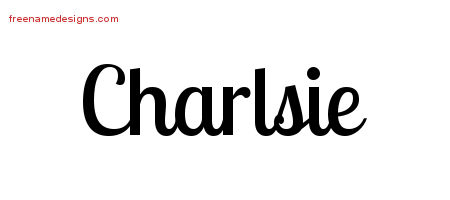 Handwritten Name Tattoo Designs Charlsie Free Download